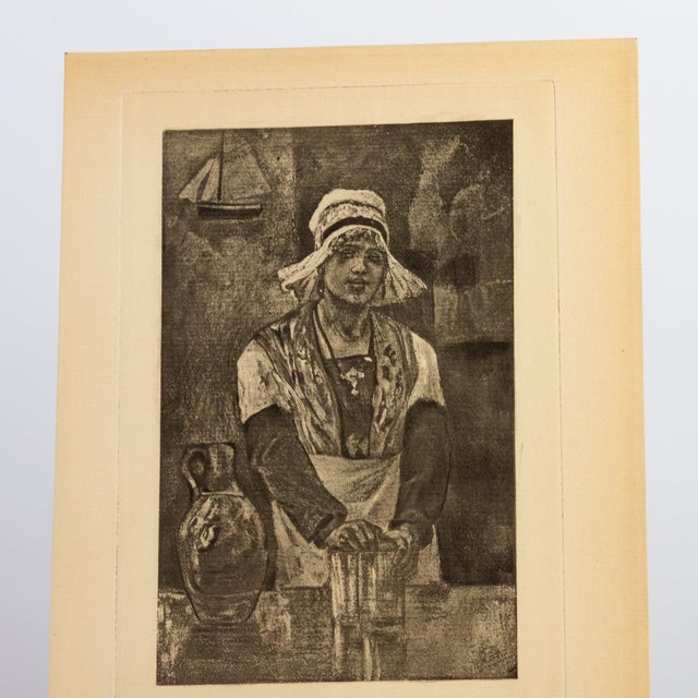 Felicien Rops (1833-1898) Belgian Original Etching 19th Century Good overall condition Félicien Victor Joseph Rops (...