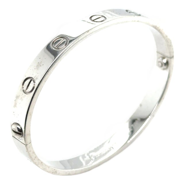 Cartier Love Bracelet in 18k White Gold For Sale