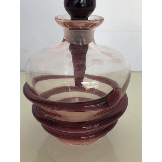 Murano Vintage Art Glass With a Topper For Sale - Image 4 of 8