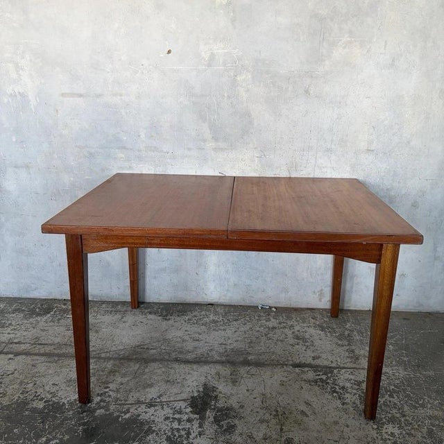 Mid-Century Teak Extending Dining Table from Uniflex, 1960s For Sale - Image 3 of 7