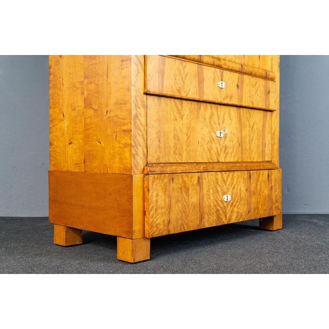 Biedermeier Birch & Elm Secretary For Sale - Image 10 of 18