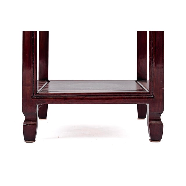 Late 20th Century Vintage Ming Dynasty Short Pedestal or Plant Stand For Sale - Image 5 of 8