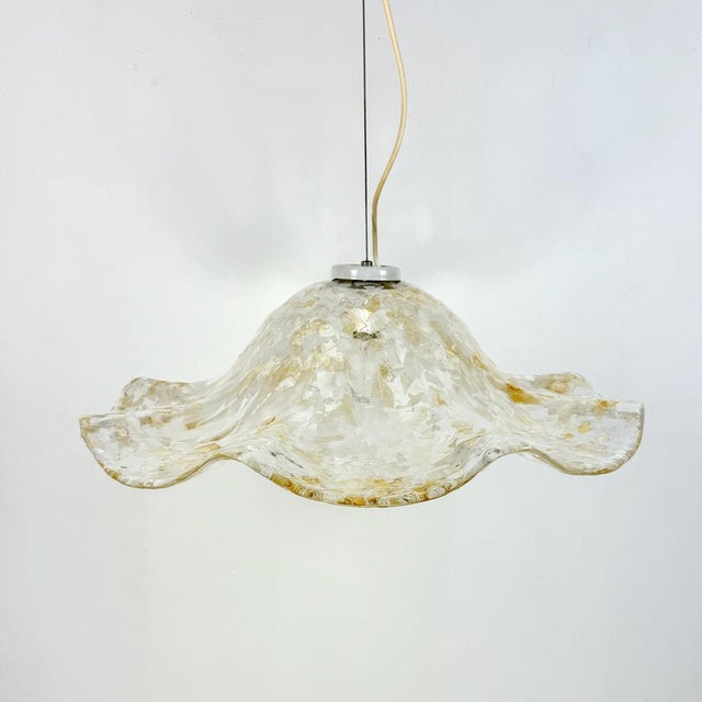 La Murrina Large Murano Glass Pendant Light by La Murrina, Italy, 1970s For Sale - Image 4 of 10