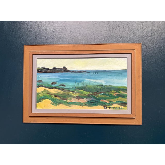 Kersti Flyckt, Coastal Landscape, 1950s, Oil on Canvas, Framed For Sale - Image 17 of 18