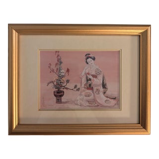 1980s Chinese Geisha in Repose For Sale