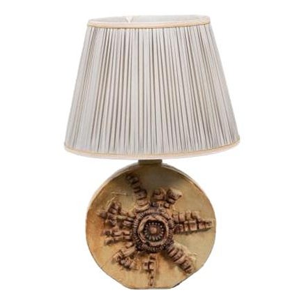 Brown Ceramic Table Lamp by Bernard Rooke, 1960s For Sale - Image 8 of 8