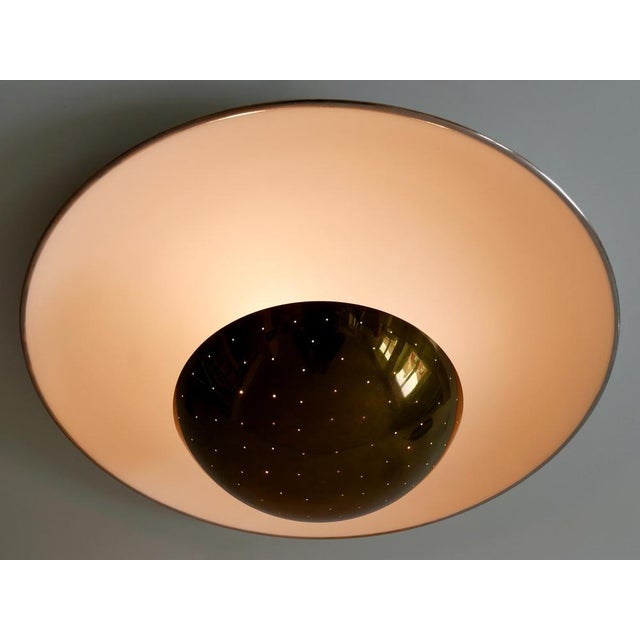 Metal Large Mid-Century Modern Flush Mount or Sconce, Germany 1960s For Sale - Image 7 of 18