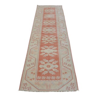 1960s Oushak Vintage Turkish Rug For Sale