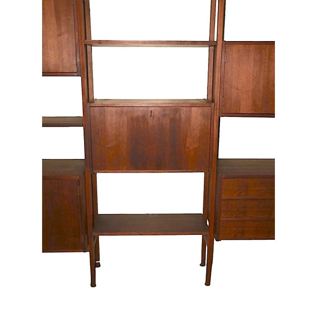 Freestanding Mid Century Danish Modern Style Wall Unit C. 1950/60's For Sale - Image 10 of 18