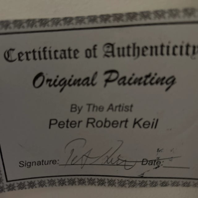 1970s Peter Keil Abstract Unique Painting For Sale - Image 9 of 10