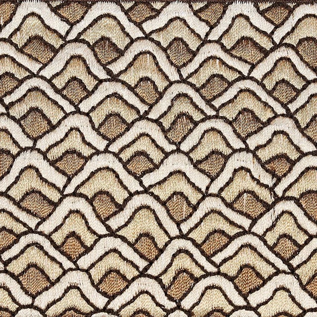 Contemporary Sample - Schumacher Sunrise Embroidery Tape in Sand For Sale - Image 3 of 4