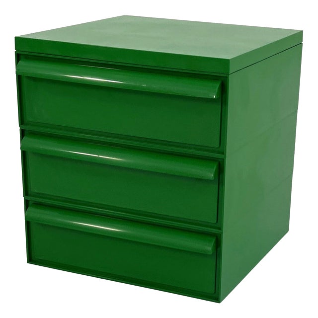 Green Chest of Drawers by Simon Fussell for Kartell, 1970s For Sale