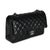 Chanel Black Quilted Lambskin Medium Classic Double Flap Bag For Sale - Image 4 of 8