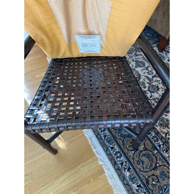 Vintage McGuire Rawhide Antalya Table & Chair Set For Sale - Image 14 of 16