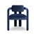 Double Arch Dining Chairs in Navy Blue Cotton Velvet from Insidherland, Set of 12, in New conditions. Designed from 2000...