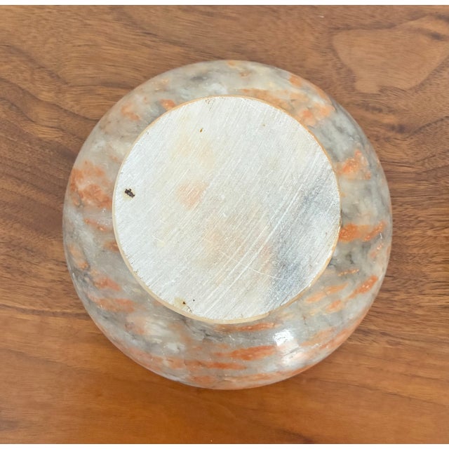 Vintage Alabaster Pedestal Jar For Sale - Image 10 of 10