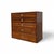Vintage Mid-Century Walnut Six-Drawer Chest With Brass Pulls For Sale - Image 15 of 18