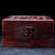 Vintage Carved "Hundred Blessings" Red Sandalwood Jewelry Box / Keepsake Chest For Sale - Image 9 of 10