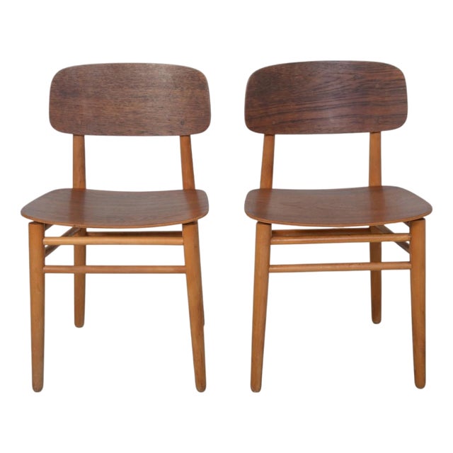 Vintage FH4101 Chairs in Teak by Hans Wegner, 1970s, Set of 2 For Sale