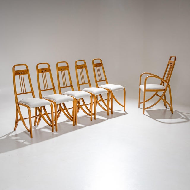 Art Nouveau Chairs, Model "511" and "1511" by Brothers Thonet, Vienna For Sale - Image 11 of 15