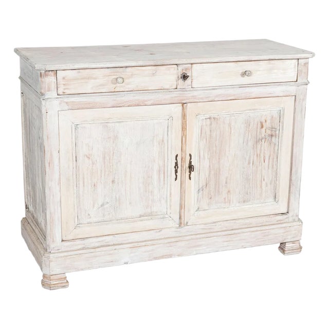 French Painted Fruitwood Buffet, 19th Century For Sale