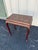 Chinoiserie Red Lacquer Floral Relief Side End Table For Sale - Image 11 of 12