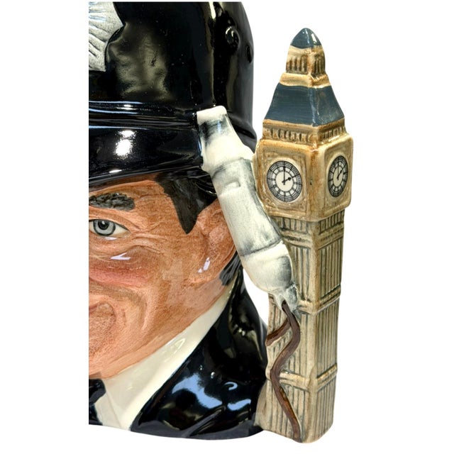 Ceramic Royal Doulton the London Bobby D6744 Large Character Jug Michael Doulton Signed For Sale - Image 7 of 9