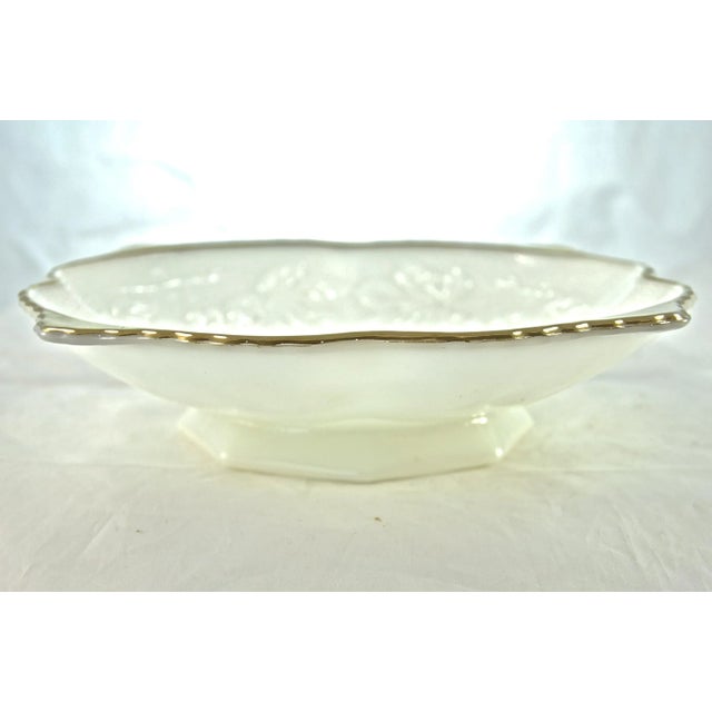 Gold Rim Grape Bowl For Sale - Image 4 of 5
