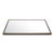 Large Square Tray in White Shagreen With Bronze Patina Brass by Kifu Paris For Sale