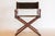 Wood 1970s McGuire Director’s X-Chair in Geometric Velvet Jacquard For Sale - Image 7 of 11
