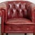 Traditional Pair of 20th Century Danish Red Vintage Leather Barrel Back Club Chairs For Sale - Image 3 of 12