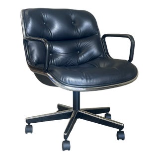 1980s Charles Pollock for Knoll Office Desk Chair For Sale