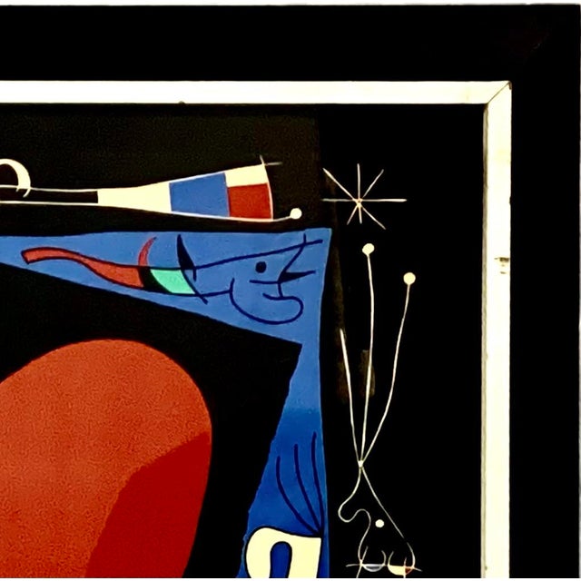 Abstract Joan Miró Lithograph, "Woman With a Mirror", Framed For Sale - Image 3 of 7