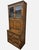 Wood Vintage Oak Wood Bros Desk Cabinet Tudor Hutch Bookshelf Old Charm Leaded Glass For Sale - Image 7 of 16
