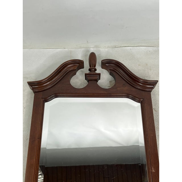 Traditional Vintage Pennsylvania House Cherry Wall Mirror For Sale - Image 3 of 7