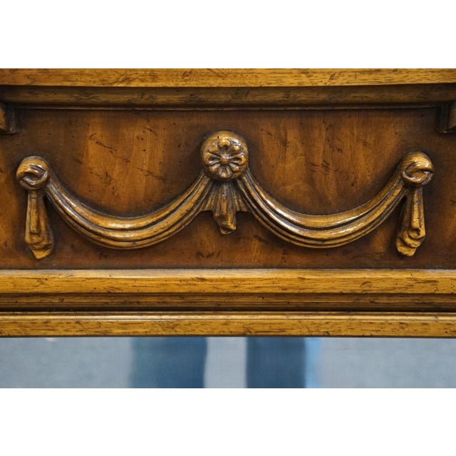 Late 20th Century Drexel Heritage Cameo Collection Italian Neoclassical Tuscan Style 33" Mirror 002-212 For Sale - Image 5 of 6