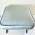 1960s Vintage Mid-Century Boho Chic Atomic Metal Footstool With Sky Blue Velvet Cushion For Sale - Image 12 of 13