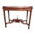Chippendale Style Tea Table W/ Serpentine Fretwork Gallery For Sale