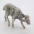 Vintage Italian Handmade Genuine Silver Detailed Sheep Figurine Miniature For Sale - Image 4 of 9