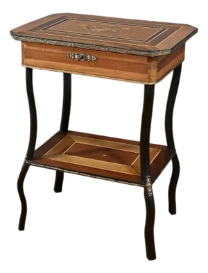 Napoleon III Style Marquetry Worktable