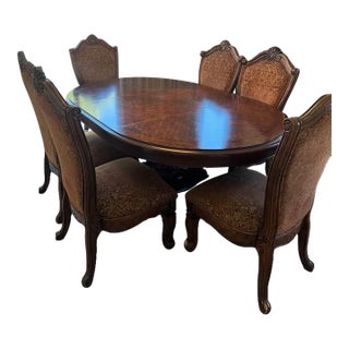 Michael Amini Dining Table and Chairs - Set of 7 For Sale