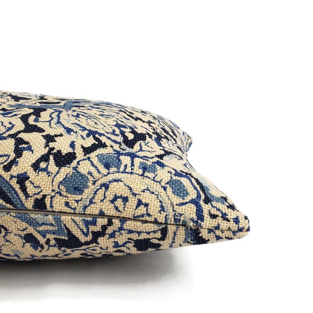 Ralph Lauren Ralph Lauren Arjuna Floral in Indigo Lumbar Pillow Cover For Sale - Image 4 of 6