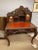 Wood Early 20th Century Antique Japanese Stained Hinokiwood Desk and Side Chair - Set of 2 For Sale - Image 7 of 12