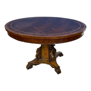 Regency Style 48” Round Foyer Table by Leighton Hall - Showroom Sample