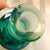 Glass Teal Green Cased in Clear Art Glass Perfume Bottle For Sale - Image 7 of 7