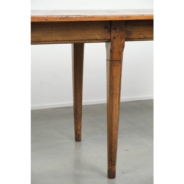 Large French Farmhouse Dining Table in Pine For Sale - Image 11 of 13