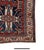 Red Ivory Navy Blue Tribal Geometric Caucasian Kazak Rug c. 1940 For Sale - Image 4 of 4