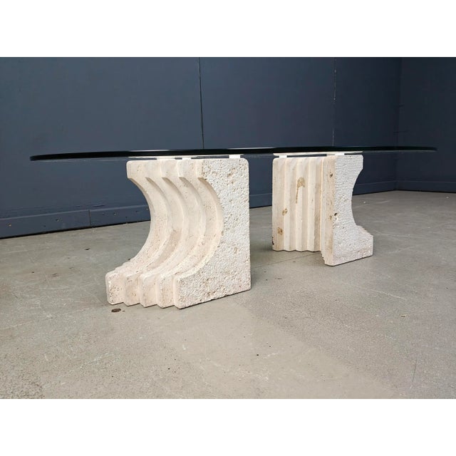 Vintage Travertine Coffee Table, Italy, 1970s For Sale - Image 11 of 16