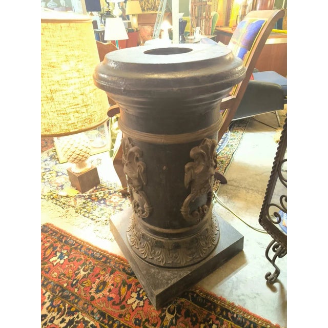 Black French Cast Iron Pedestal Bases, 1920s-1940s, Set of 2 For Sale - Image 8 of 11
