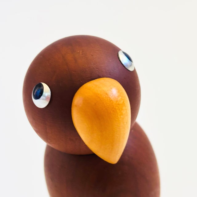 Mid 20th Century MCM Senshukai Wood Royal Pet - Parrot For Sale - Image 5 of 7
